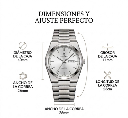 Reloj Poedagar Executive - Plata
