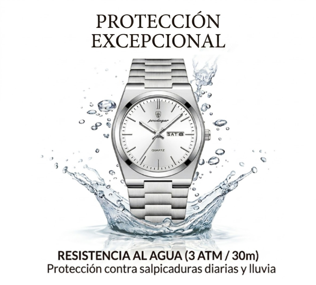 Reloj Poedagar Executive - Plata
